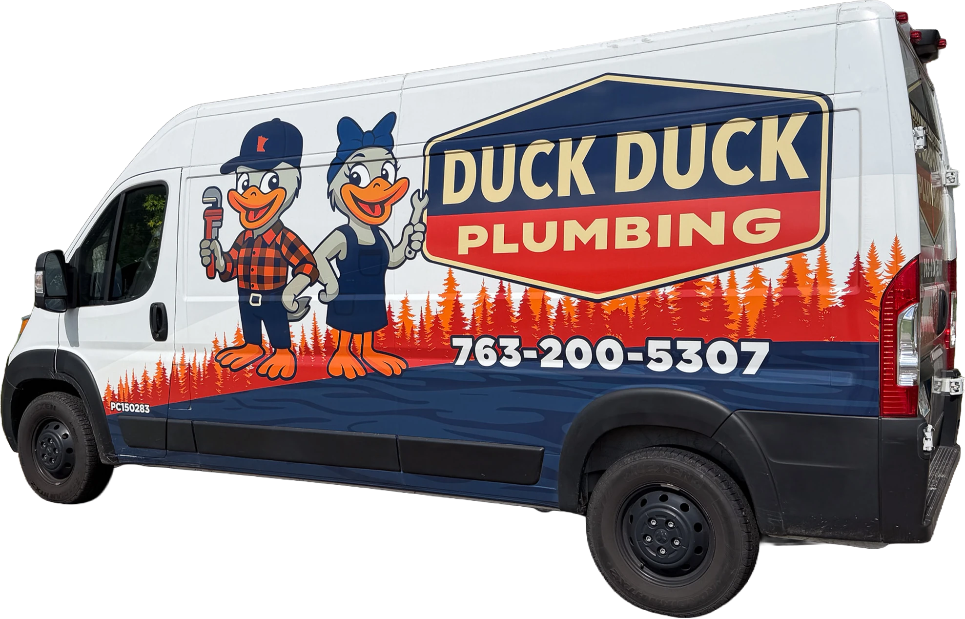 Duck Duck Plumbing service van